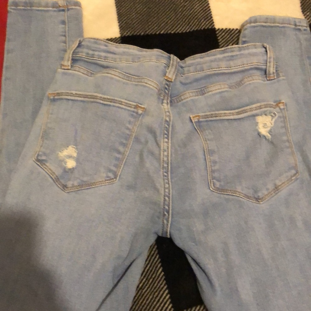 High rise skinny jeans